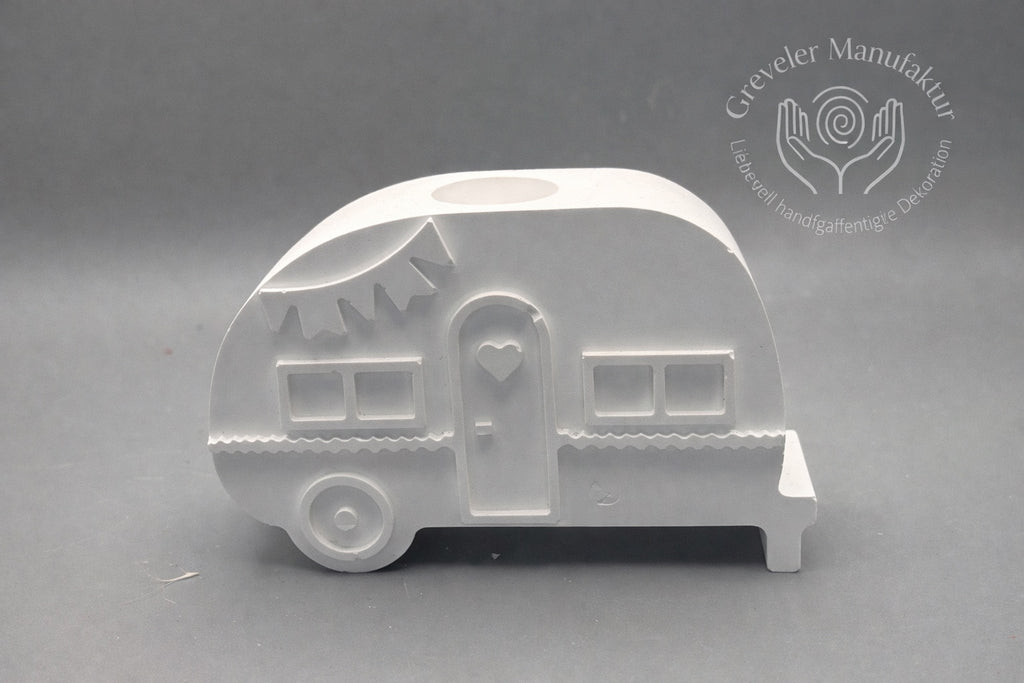 🏕️ Camping Wohnwagen Kerzenhalter – Liebevolle Home Deko für Urlaubsfeeling.