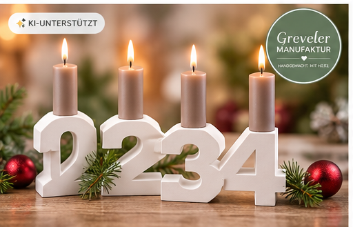 Adventszahlen 1 bis 4 Greveler Manufaktur