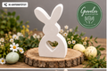 Deko-Hase aus Keraflott – Greveler Manufaktur, KI-unterstützt