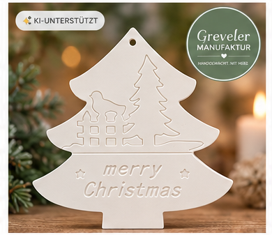 Weihnachtlicher Anhänger Tannenbaum – Greveler Manufaktur